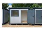 Contenitore Modulare 3×2,40 M Grigio con Isolamento Termico