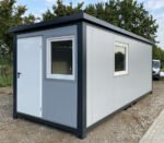 Contenedores Ejido Modulo Contenitore 6×2,40 m Grigio con WC e Cucina