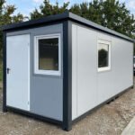 Contenedores Ejido Modulo Contenitore 6×2,40 m Grigio con WC e Cucina