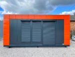 Contenedores Ejido Ufficio Contenitore 6x3 m Facciata Vetrata Grigio Rosa - immagine 4