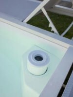 Contenedores Ejido GRE Piscina Mariposa con Tumbonas Bianco - immagine 6