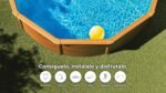 Piscina Elevata Redonda Aspecto Madera 300 x 120 cm - immagine 5