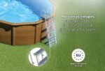Piscina Elevata Redonda Aspecto Madera 300 x 120 cm - immagine 7