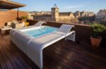 Contenedores Ejido GRE Piscina Mariposa con Tumbonas Bianco - immagine 2