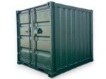 Container 8 Piedi Nuovo RAL 6007 Verde Acciaio Grecato