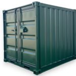 Container 8 Piedi Nuovo RAL 6007 Verde Acciaio Grecato