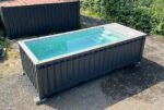 Contenedores Ejido Piscina Contenitore 20 Piedi Jet Natación Grigio - immagine 4