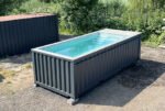 Contenedores Ejido Piscina Contenitore 20 Piedi Jet Natación Grigio - immagine 5