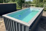 Contenedores Ejido Piscina Contenitore 20 Piedi Jet Natación Grigio - immagine 8