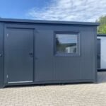 Contenedores Ejido Contenedor Ufficio Modulare Prefabricato 4,00×2,20 m Grigio