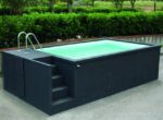 Contenedores Ejido Unique Autoportante Piscina 4x2m Epoxi con Liner