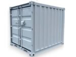 Container 8 Piedi Nuovo Ral 7035 Acciaio Grecato