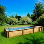 Contenedores Ejido Piscina Box Compatta Dorado Metal e Legno Rettangolare